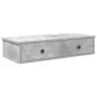 Estante de pared con cajones madera contrachapada gris hormigón von , Regale und Regale - Ref: Foro24-859953, Preis: 51,45 €,...