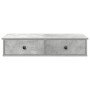 Estante de pared con cajones madera contrachapada gris hormigón von , Regale und Regale - Ref: Foro24-859953, Preis: 53,60 €,...