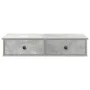 Estante de pared con cajones madera contrachapada gris hormigón von , Regale und Regale - Ref: Foro24-859953, Preis: 51,45 €,...