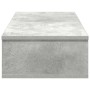Estante de pared con cajones madera contrachapada gris hormigón von , Regale und Regale - Ref: Foro24-859953, Preis: 53,60 €,...