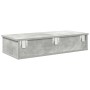 Estante de pared con cajones madera contrachapada gris hormigón von , Regale und Regale - Ref: Foro24-859953, Preis: 53,60 €,...