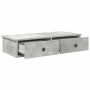 Estante de pared con cajones madera contrachapada gris hormigón von , Regale und Regale - Ref: Foro24-859953, Preis: 53,60 €,...