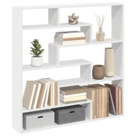 Estante cubo de pared 7 compartimentos madera ingeniería blanco by , Shelves and shelves - Ref: Foro24-860022, Price: 66,54 €...
