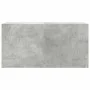 Mueble de pared baño madera ingeniería gris hormigón 80x25x40cm von , Badezimmerwaschtische - Ref: Foro24-860088, Preis: 59,7...