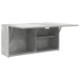 Mueble de pared baño madera ingeniería gris hormigón 80x25x40cm von , Badezimmerwaschtische - Ref: Foro24-860088, Preis: 55,8...
