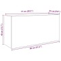 Mueble de pared baño madera ingeniería gris hormigón 80x25x40cm von , Badezimmerwaschtische - Ref: Foro24-860088, Preis: 55,8...