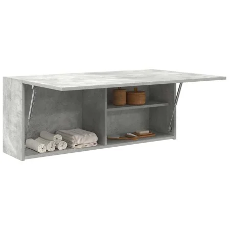Mueble pared baño madera ingeniería gris hormigón 100x25x40 cm von , Badezimmerwaschtische - Ref: Foro24-860106, Preis: 72,50...