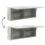 Mueble pared baño madera ingeniería gris hormigón 100x25x40 cm by , bathroom vanities - Ref: Foro24-860106, Price: 66,48 €, D...