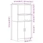 Mueble cocina madera ingeniería roble ahumado 38x41,5x131,5 cm von , Küchenschränke - Ref: Foro24-860125, Preis: 101,60 €, Ra...