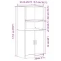 Mueble cocina madera ingeniería roble marrón 57x41,5x131,5 cm von , Küchenschränke - Ref: Foro24-860127, Preis: 93,04 €, Raba...