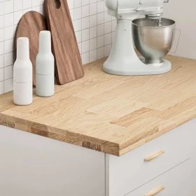 Encimera de cocina rectangular madera maciza roble by , Table tops - Ref: Foro24-4009004, Price: 124,46 €, Discount: %