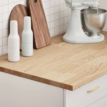 Encimera de cocina rectangular madera maciza roble by , Table tops - Ref: Foro24-4008998, Price: 97,93 €, Discount: %