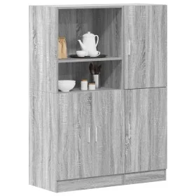 Set de muebles de cocina 2 pzas madera ingeniería gris sonoma by , Shelves and shelves - Ref: Foro24-3324147, Price: 192,75 €...