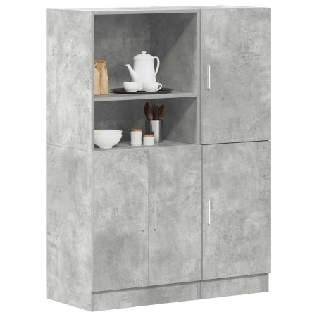 Set de muebles de cocina 2 pzas madera ingeniería gris hormigón von , Regale und Regale - Ref: Foro24-3324145, Preis: 187,66 ...