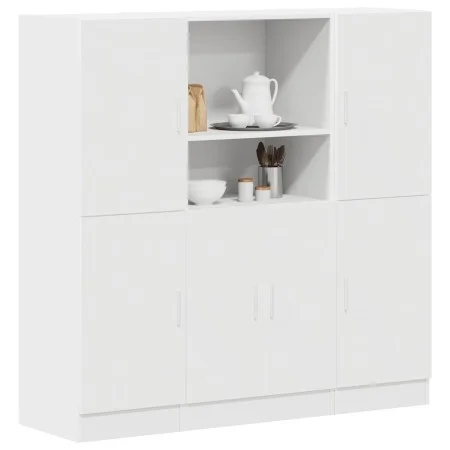 Mueble de cocina 3 piezas madera contrachapada blanca de , Estantes y estanterías - Ref: Foro24-3324151, Precio: 278,69 €, De...