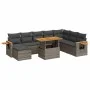 Set sofás jardín y cojines 9 pzas ratán sintético acacia gris by , Garden sets - Ref: Foro24-3327637, Price: 590,50 €, Discou...