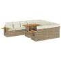 Set sofás jardín y cojines 11 pzas ratán sintético acacia beige de , Conjuntos de jardín - Ref: Foro24-3327649, Precio: 864,8...