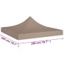Taupe grau 2x2 m 270 g/m² Festzeltüberdachung von vidaXL, Abdeckungen für Zelte und Pavillons - Ref: Foro24-315343, Preis: 26...
