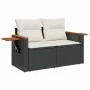 Set sofás jardín y cojines 6 pzas ratán sintético acacia negro von , Gartensets - Ref: Foro24-3327584, Preis: 400,05 €, Rabat...