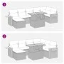 Set sofás jardín y cojines 8 pzas ratán sintético acacia beige by , Garden sets - Ref: Foro24-3327628, Price: 602,57 €, Disco...