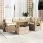 Set sofás jardín y cojines 6 pzas ratán sintético acacia beige von , Gartensets - Ref: Foro24-3327600, Preis: 498,24 €, Rabat...