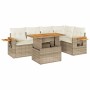 Set sofás jardín y cojines 6 pzas ratán sintético acacia beige von , Gartensets - Ref: Foro24-3327600, Preis: 502,79 €, Rabat...