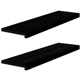 Alféizares de ventana 2 uds madera maciza roble marrón oscuro von , Treppenmatten - Ref: Foro24-4009183, Preis: 98,94 €, Raba...