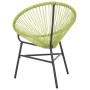 Silla redonda Acapulco ratán sintético verde
