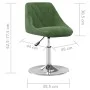 Sillas de comedor giratorias 4 uds terciopelo verde oscuro von , Essstühle - Ref: Foro24-3088761, Preis: 221,65 €, Rabatt: %