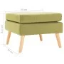 Reposapiés de tela verde by , Ottomans - Ref: Foro24-288738, Price: 84,11 €, Discount: %