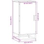Aparador madera ingeniería y metal gris Sonoma 35,5x35x76 cm by , Sideboards - Ref: Foro24-848942, Price: 58,71 €, Discount: %