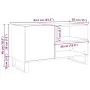 Mueble discos madera de ingeniería roble artisan 84,5x38x48 cm by , Closets and storage - Ref: Foro24-857245, Price: 72,77 €,...