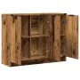 Aparador de madera de ingeniería envejecida 90,5x30x70 cm von , Sideboards - Ref: Foro24-856842, Preis: 88,94 €, Rabatt: %
