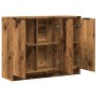 Aparador de madera de ingeniería envejecida 90,5x30x70 cm by , Sideboards - Ref: Foro24-856842, Price: 90,46 €, Discount: %