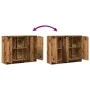 Aparador de madera de ingeniería envejecida 90,5x30x70 cm von , Sideboards - Ref: Foro24-856842, Preis: 88,94 €, Rabatt: %
