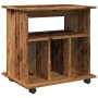 Armario con ruedas madera ingeniería envejecida 60x45x60 cm von , Schließfächer und Lagerschränke - Ref: Foro24-856662, Preis...