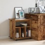 Armario con ruedas madera ingeniería envejecida 60x45x60 cm von , Schließfächer und Lagerschränke - Ref: Foro24-856662, Preis...