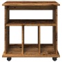 Armario con ruedas madera ingeniería envejecida 60x45x60 cm von , Schließfächer und Lagerschränke - Ref: Foro24-856662, Preis...