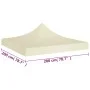 Techo de carpa para celebraciones crema 2x2 m 270 g/m² de vidaXL, Cubiertas para carpas y cenadores - Ref: Foro24-315336, Pre...
