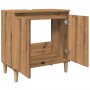 Mueble de lavabo madera de ingeniería roble artisan 58x33x60 cm von , Badezimmerwaschtische - Ref: Foro24-857115, Preis: 58,3...