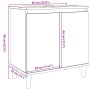 Mueble de lavabo madera de ingeniería roble artisan 58x33x60 cm von , Badezimmerwaschtische - Ref: Foro24-857115, Preis: 58,3...