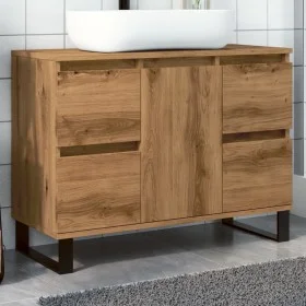 Mueble de lavabo madera de ingeniería roble artisan 80x33x60 cm von , Badezimmermöbel - Ref: Foro24-857239, Preis: 125,57 €, ...