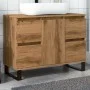 Mueble de lavabo madera de ingeniería roble artisan 80x33x60 cm de , Muebles de baño - Ref: Foro24-857239, Precio: 118,86 €, ...