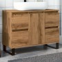 Mueble de lavabo madera de ingeniería roble artisan 80x33x60 cm de , Muebles de baño - Ref: Foro24-857239, Precio: 133,93 €, ...
