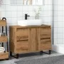 Mueble de lavabo madera de ingeniería roble artisan 80x33x60 cm de , Muebles de baño - Ref: Foro24-857239, Precio: 118,86 €, ...