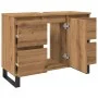 Mueble de lavabo madera de ingeniería roble artisan 80x33x60 cm de , Muebles de baño - Ref: Foro24-857239, Precio: 118,86 €, ...