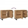 Mueble de lavabo madera de ingeniería roble artisan 80x33x60 cm de , Muebles de baño - Ref: Foro24-857239, Precio: 118,86 €, ...