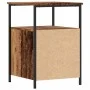 Mesita de noche madera de ingeniería envejecida 34x35,5x50 cm de , Mesitas de noche - Ref: Foro24-857258, Precio: 46,26 €, De...