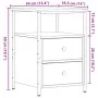 Mesita de noche madera de ingeniería envejecida 34x35,5x50 cm de , Mesitas de noche - Ref: Foro24-857258, Precio: 46,26 €, De...