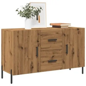 Aparador de madera de ingeniería roble artisan 100x36x60 cm by , Sideboards - Ref: Foro24-857321, Price: 111,55 €, Discount: %